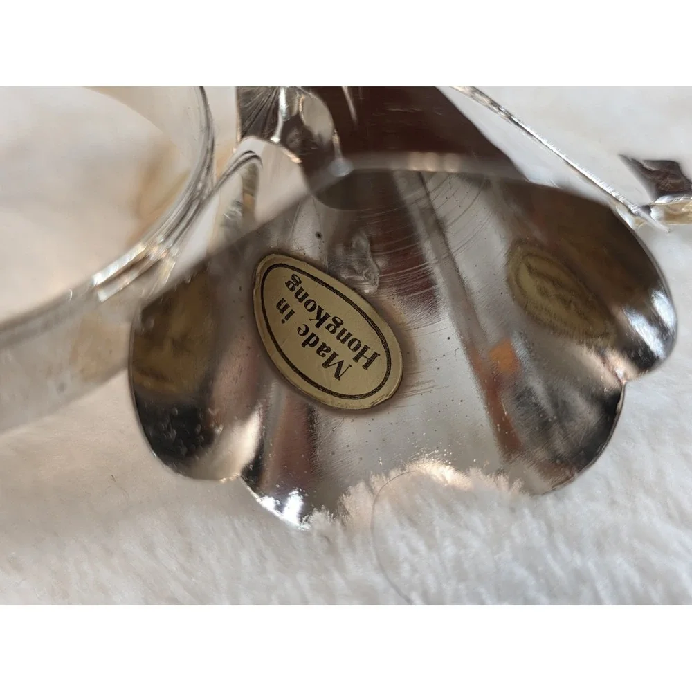 Set Of 4 Vintage Regal Silver Angel Napkin Holders‎ Rings Silver-Plated 1985